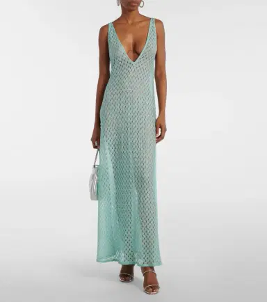 Missoni Open-knit lamé maxi dress | Thumbnail 6