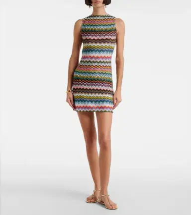 Missoni Zigzag open-back lamé minidress | Thumbnail 2