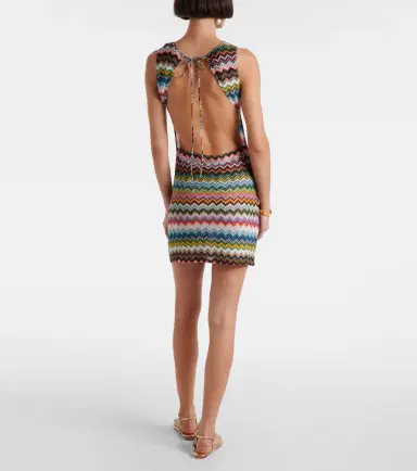 Missoni Zigzag open-back lamé minidress | Thumbnail 3