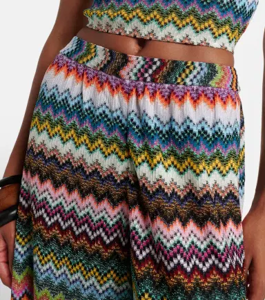 Missoni Zigzag lamé palazzo pants | Thumbnail 2 Missoni Zigzag lamé palazzo pants | Thumbnail 2