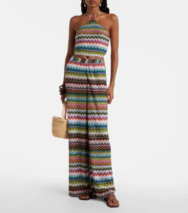 Missoni Zigzag lamé palazzo pants | Thumbnail 3 Missoni Zigzag lamé palazzo pants | Thumbnail 3