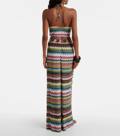 Missoni Zigzag lamé palazzo pants | Thumbnail 4 Missoni Zigzag lamé palazzo pants | Thumbnail 4