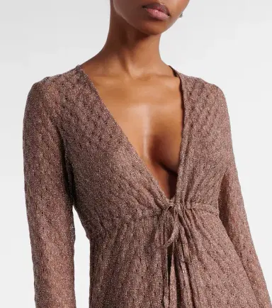 Missoni Open-knit lamé beach cover-up | Thumbnail 3 Missoni Open-knit lamé beach cover-up | Thumbnail 3