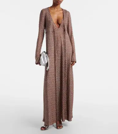 Missoni Open-knit lamé beach cover-up | Thumbnail 4 Missoni Open-knit lamé beach cover-up | Thumbnail 4
