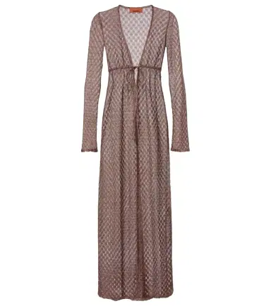 Missoni Open-knit lamé beach cover-up | Thumbnail 1 Missoni Open-knit lamé beach cover-up | Thumbnail 1