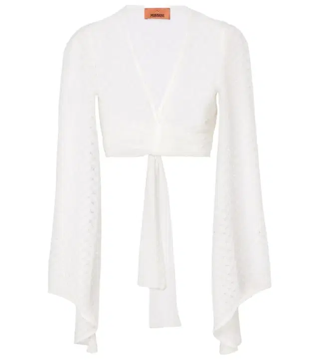 Lamé crop top