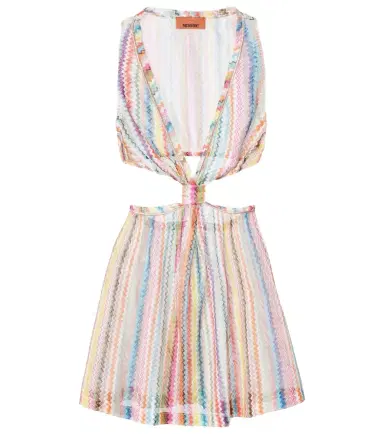 Missoni Zigzag cutout minidress | Thumbnail 1