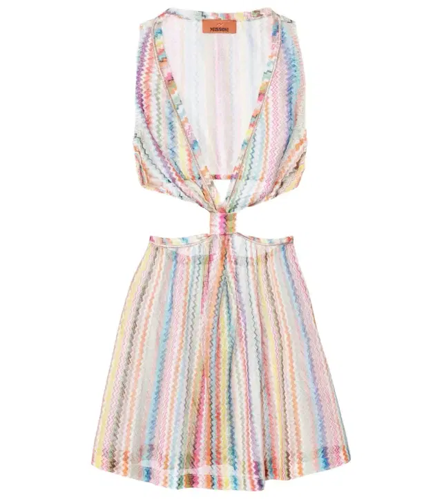 Missoni Zigzag cutout minidress