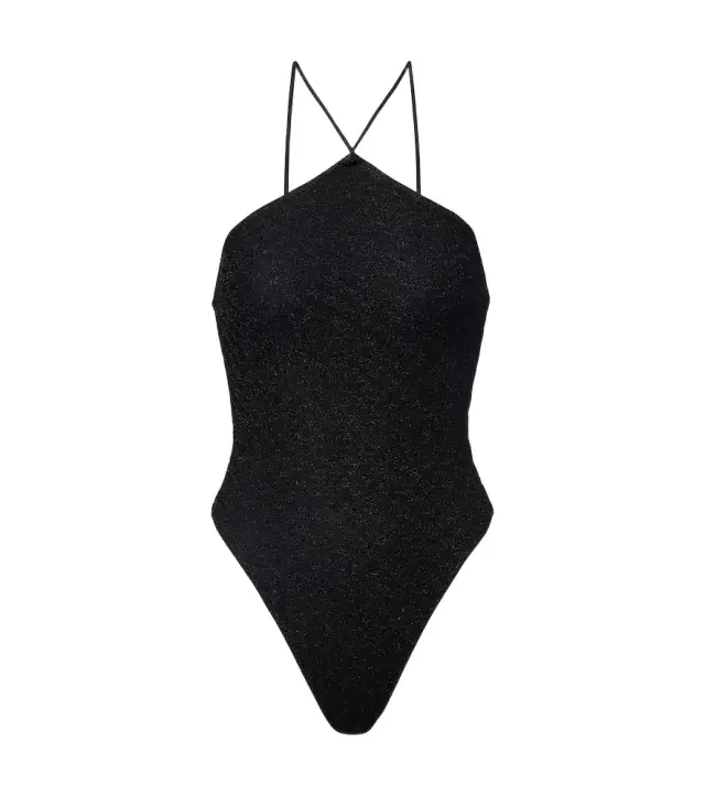 Missoni Zigzag cutout lamé swimsuit