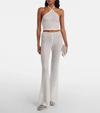 Missoni Open-knit lamé wide-leg pants | Thumbnail 4 Missoni Open-knit lamé wide-leg pants | Thumbnail 4