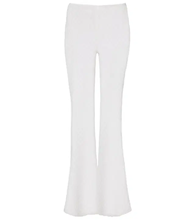Missoni Open-knit lamé wide-leg pants