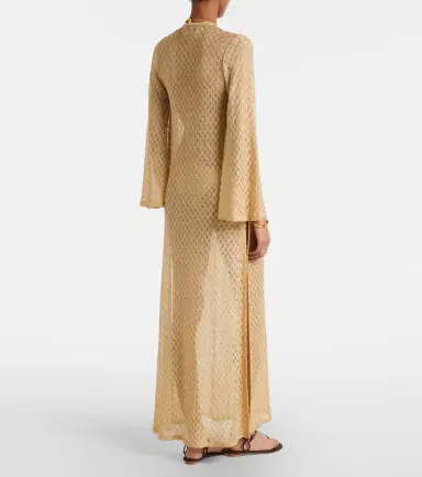Missoni Open-knit tie-neck lamé kaftan | Thumbnail 3 Missoni Open-knit tie-neck lamé kaftan | Thumbnail 3