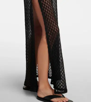 Missoni Open-knit tie-neck lamé kaftan | Thumbnail 4 Missoni Open-knit tie-neck lamé kaftan | Thumbnail 4