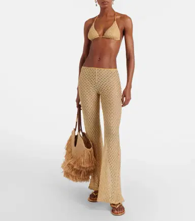 Missoni Open-knit lamé flared pants | Thumbnail 3
