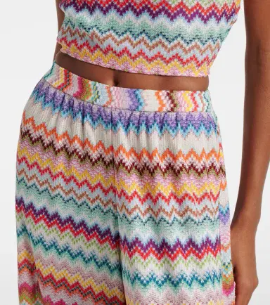 Missoni Zigzag lamé palazzo pants | Thumbnail 3 Missoni Zigzag lamé palazzo pants | Thumbnail 3