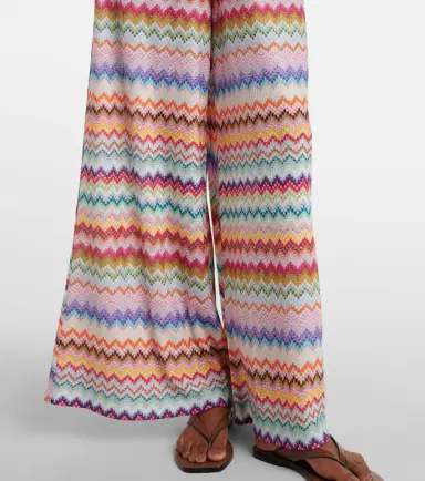 Missoni Zigzag lamé palazzo pants | Thumbnail 5 Missoni Zigzag lamé palazzo pants | Thumbnail 5