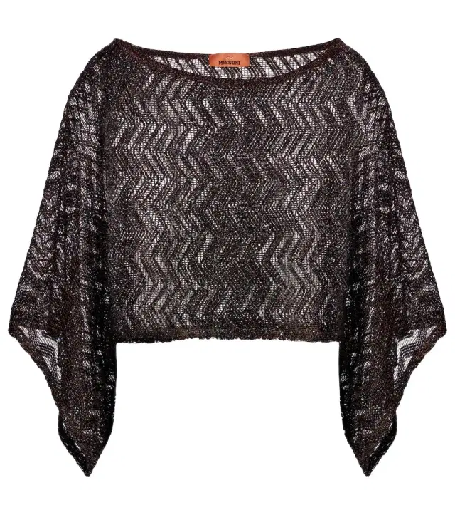 Zigzag sequined top