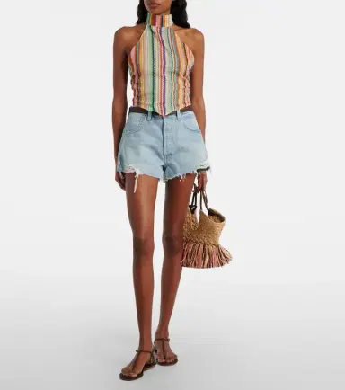 Missoni Striped halterneck cotton and silk top | Thumbnail 2