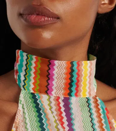 Missoni Striped halterneck cotton and silk top | Thumbnail 3