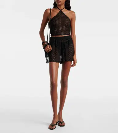 Missoni Open-knit halterneck lamé crop top | Thumbnail 3 Missoni Open-knit halterneck lamé crop top | Thumbnail 3