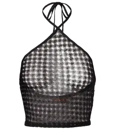 Missoni Open-knit halterneck lamé crop top | Thumbnail 1 Missoni Open-knit halterneck lamé crop top | Thumbnail 1