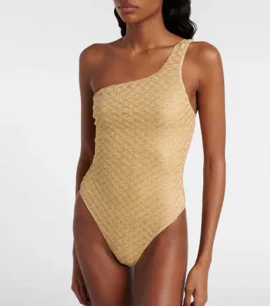 Missoni One-shoulder lamé swimsuit | Thumbnail 4