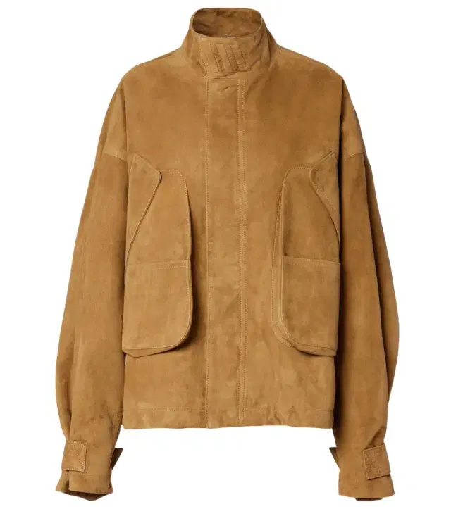 Suede bomber jacket