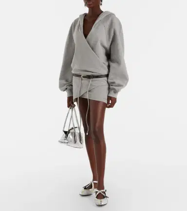 The Attico Cotton jersey sweatshirt dress | Thumbnail 5 The Attico Cotton jersey sweatshirt dress | Thumbnail 5