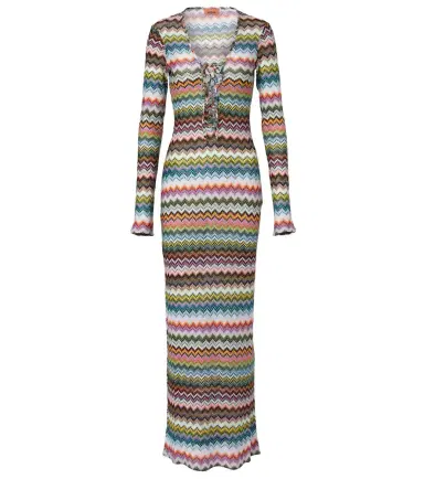 Missoni Zigzag lamé maxi dress | Thumbnail 1 Missoni Zigzag lamé maxi dress | Thumbnail 1