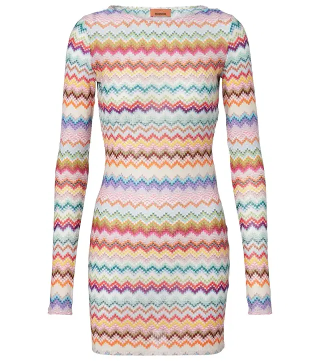 Missoni Zigzag lamé minidress