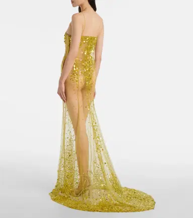 The Attico Sequined sheer mesh gown | Thumbnail 5 The Attico Sequined sheer mesh gown | Thumbnail 5