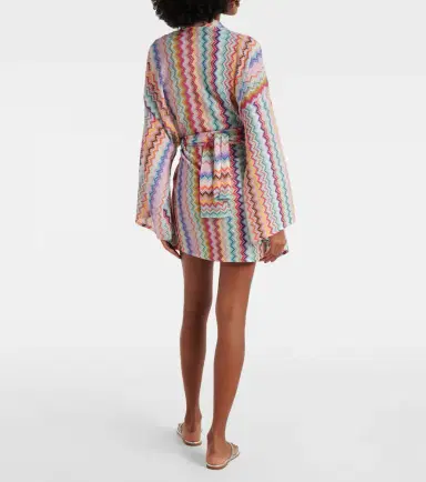 Missoni Zigzag oversized lamé wrap cardigan | Thumbnail 2