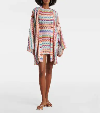 Missoni Zigzag oversized lamé wrap cardigan | Thumbnail 5