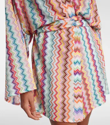 Missoni Zigzag oversized lamé wrap cardigan | Thumbnail 6