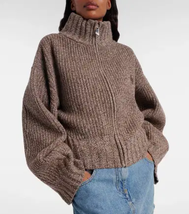 The Attico Embroidered wool and cashmere cardigan | Thumbnail 2 The Attico Embroidered wool and cashmere cardigan | Thumbnail 2
