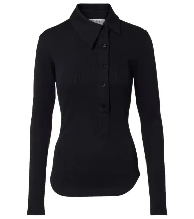 The Attico Ribbed-knit cotton jersey top | Thumbnail 1 The Attico Ribbed-knit cotton jersey top | Thumbnail 1