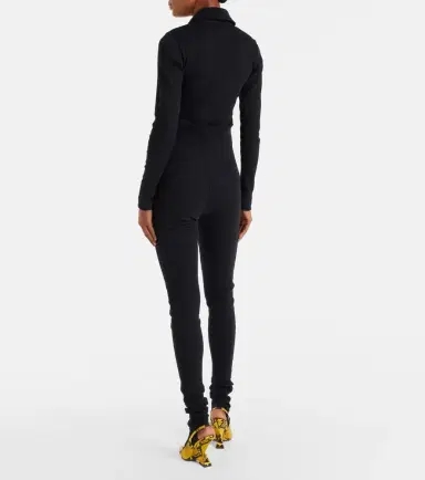The Attico High-rise cotton jersey stirrup leggings | Thumbnail 3