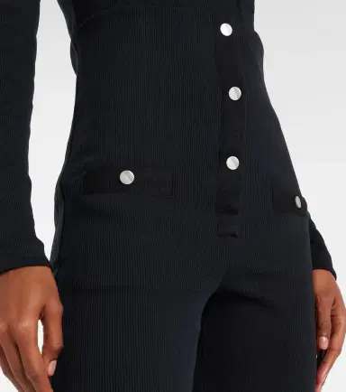 The Attico High-rise cotton jersey stirrup leggings | Thumbnail 4