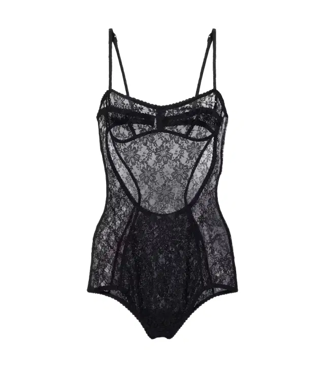 Floral lace bodysuit