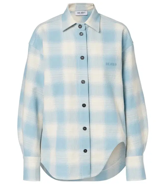 Plaid cotton and wool shirt