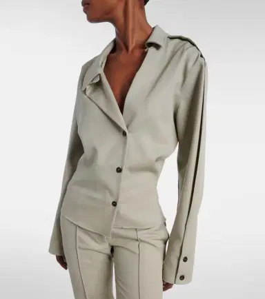 The Attico Draped wool shirt | Thumbnail 4 The Attico Draped wool shirt | Thumbnail 4