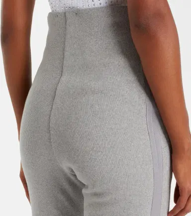 The Attico High-rise cotton jersey stirrup leggings | Thumbnail 4