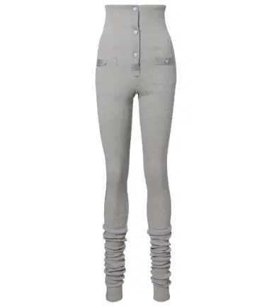 The Attico High-rise cotton jersey stirrup leggings | Thumbnail 1