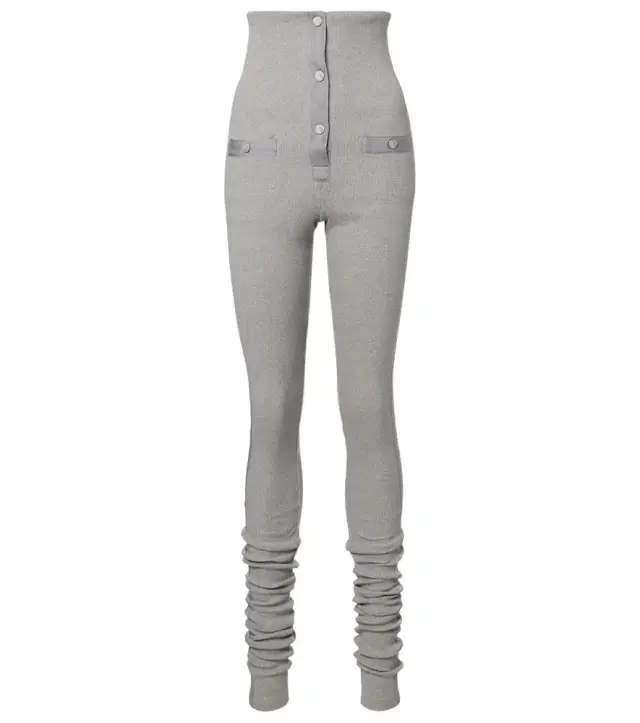 High-rise cotton jersey stirrup leggings