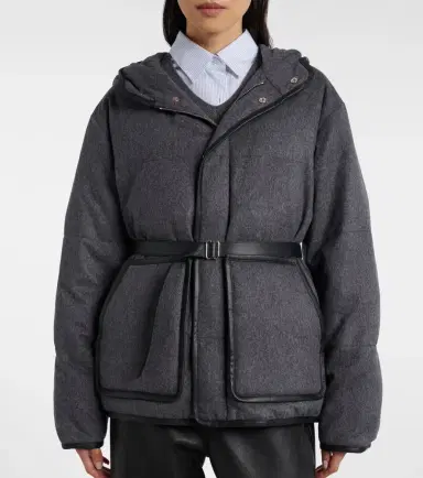 Tod's Belted hooded padded cashmere jacket | Thumbnail 6