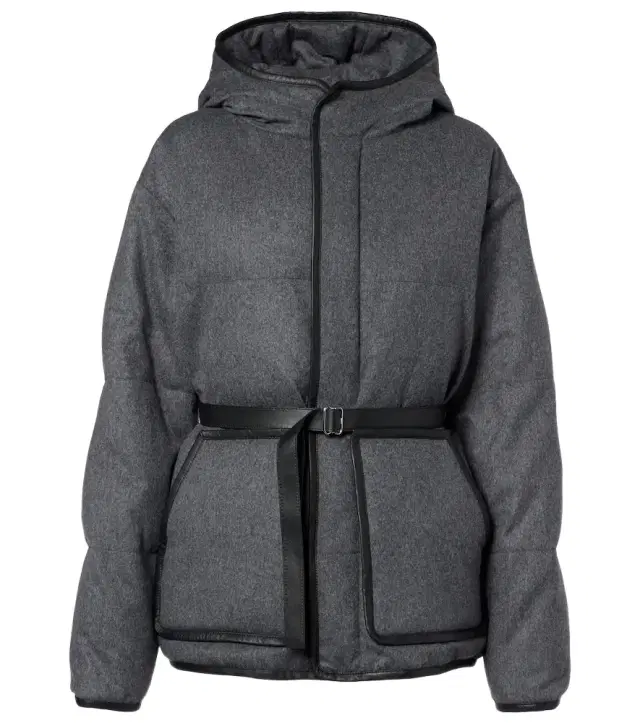Tod's Belted hooded padded cashmere jacket