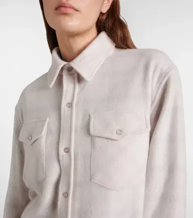 God’s True Cashmere Clarity plaid cashmere shirt with quartz | Thumbnail 3 God’s True Cashmere Clarity plaid cashmere shirt with quartz | Thumbnail 3