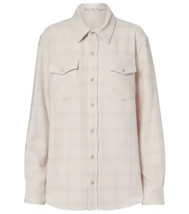 God’s True Cashmere Clarity plaid cashmere shirt with quartz | Thumbnail 1 God’s True Cashmere Clarity plaid cashmere shirt with quartz | Thumbnail 1