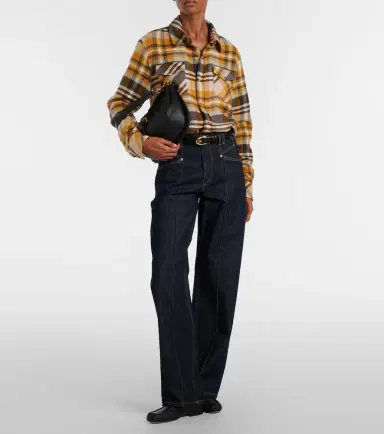 God’s True Cashmere Abundance Tartan cashmere shirt with tiger's eye | Thumbnail 2