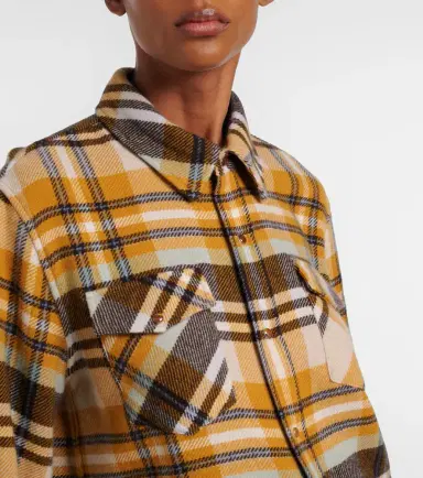 God’s True Cashmere Abundance Tartan cashmere shirt with tiger's eye | Thumbnail 3